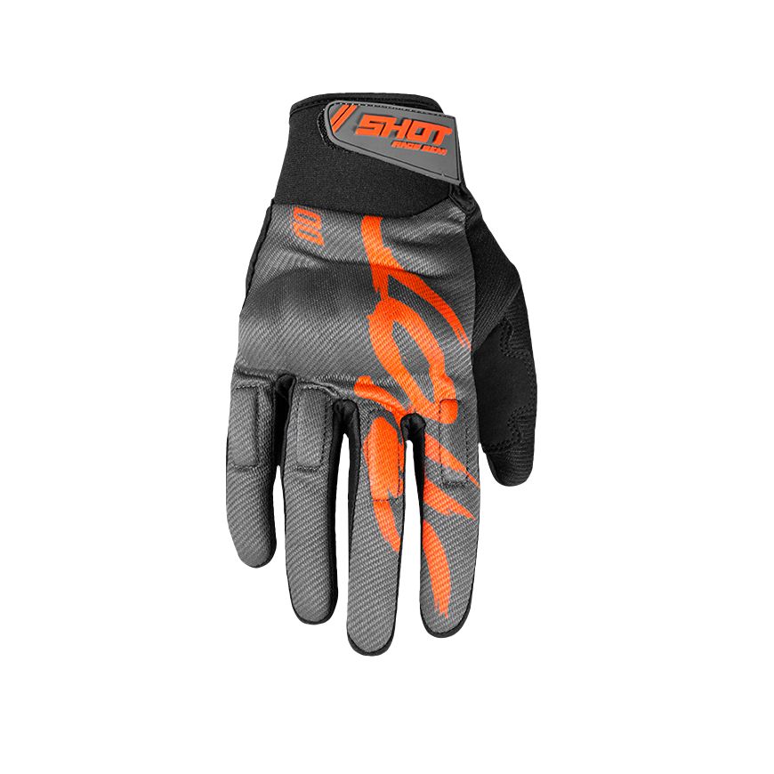 Gants Enduro Shot DRIFT - DARK GREY NEON ORANGE 2024