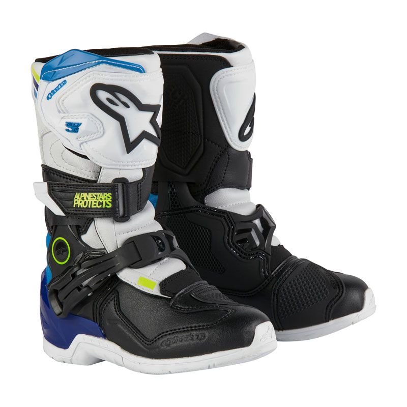 Bottes cross Alpinestars TECH 3S KIDS - BLACK WHITE