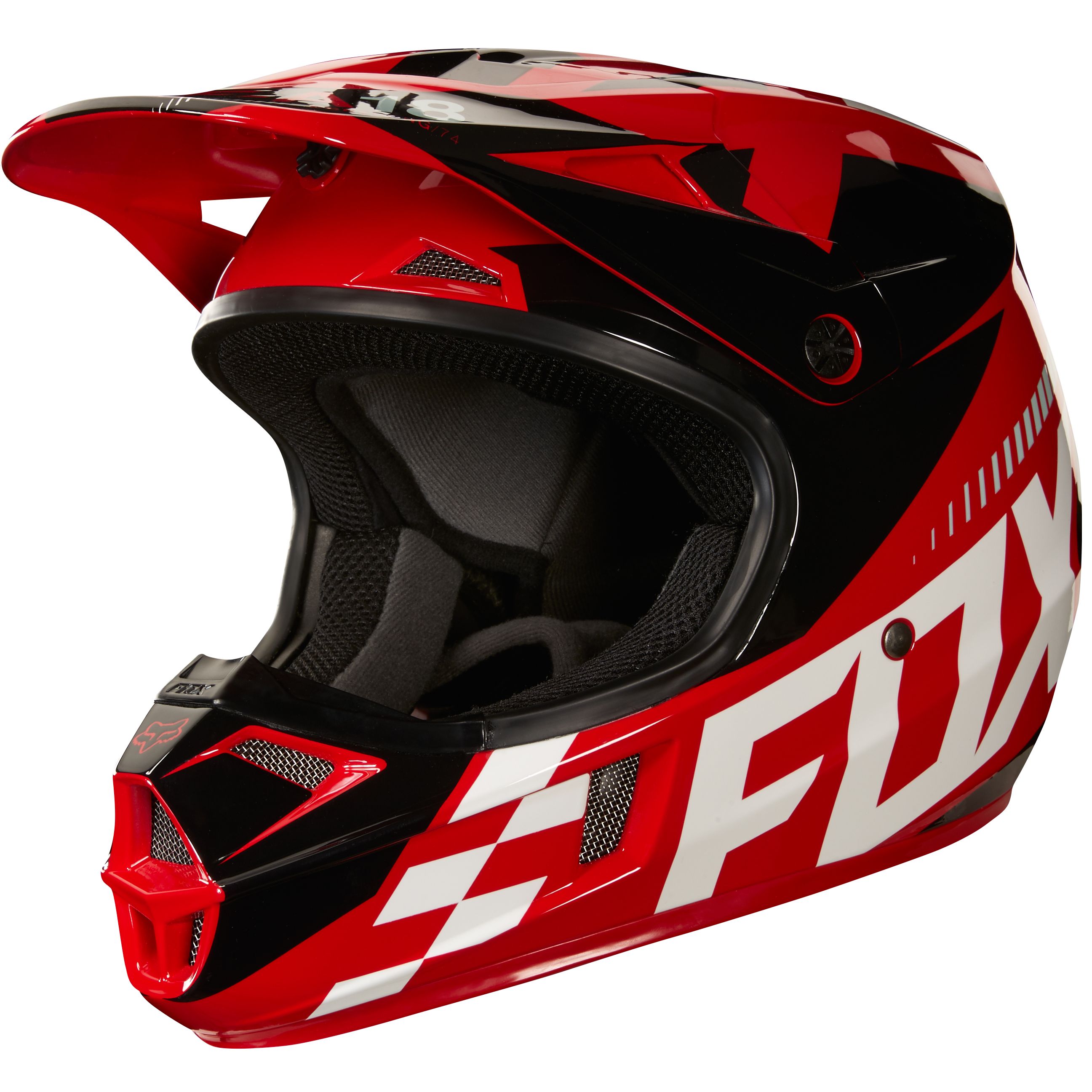 Casque Cross Fox V1 Youth Sayak - Rouge -