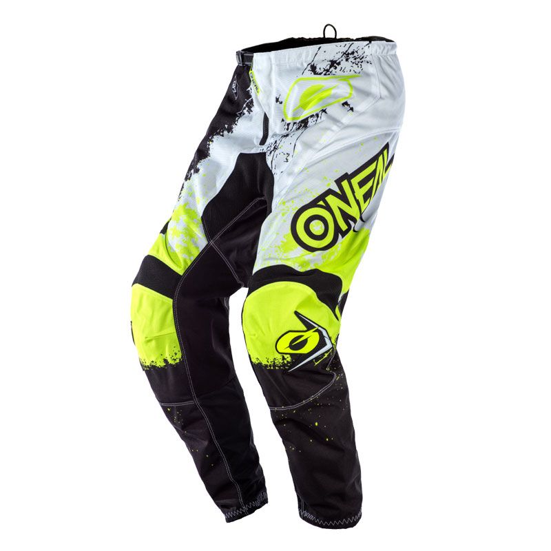 Pantalon cross O'Neal ELEMENT - IMPACT - BLACK NEON YELLOW 2020