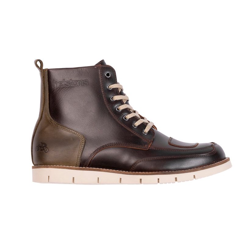 Chaussures Helstons LIBERTY  2020036-mk-liberty-cuir-aniline-cire-marron-kaki