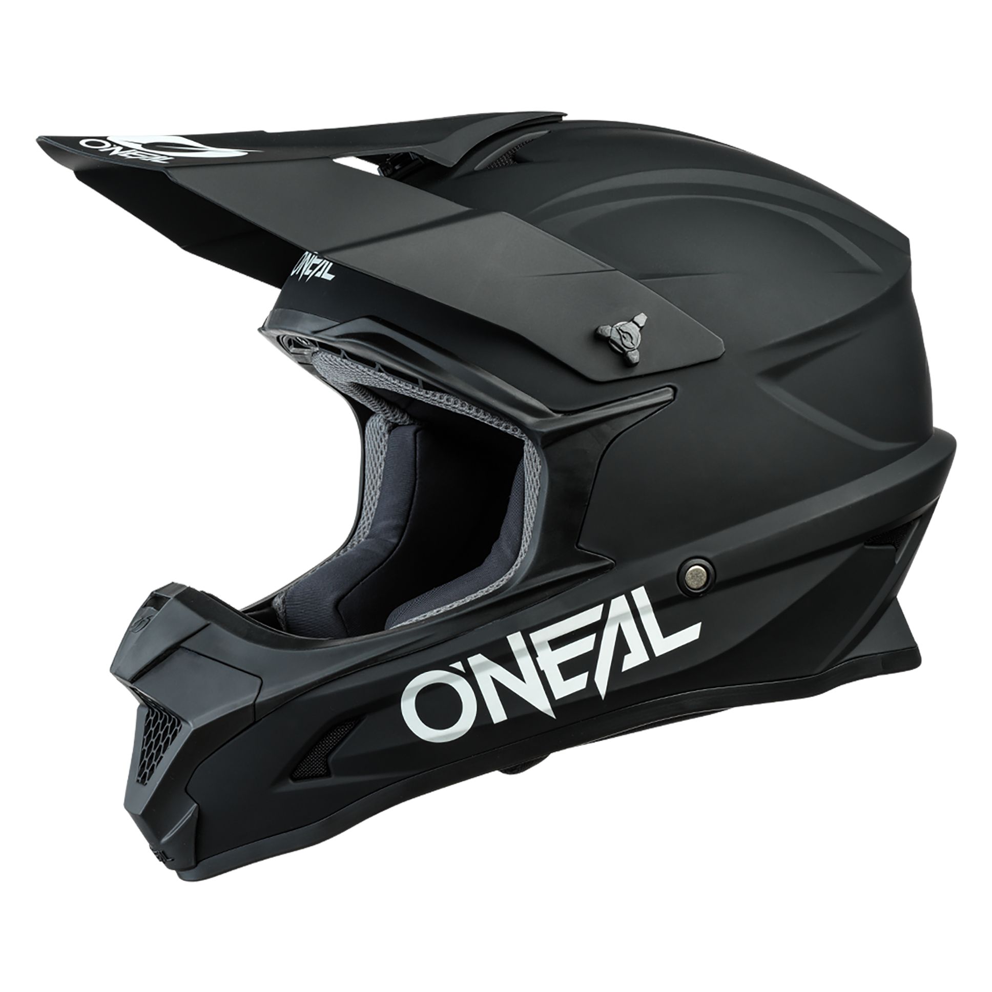 Image of Casque cross O'Neal 1 SRS - YOUTH SOLID - BLACK MATT
