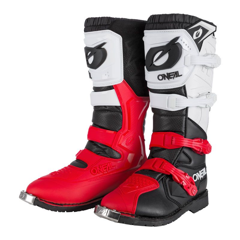 Image of Bottes cross O'Neal RIDER PRO - BLACK WHITE RED 2023