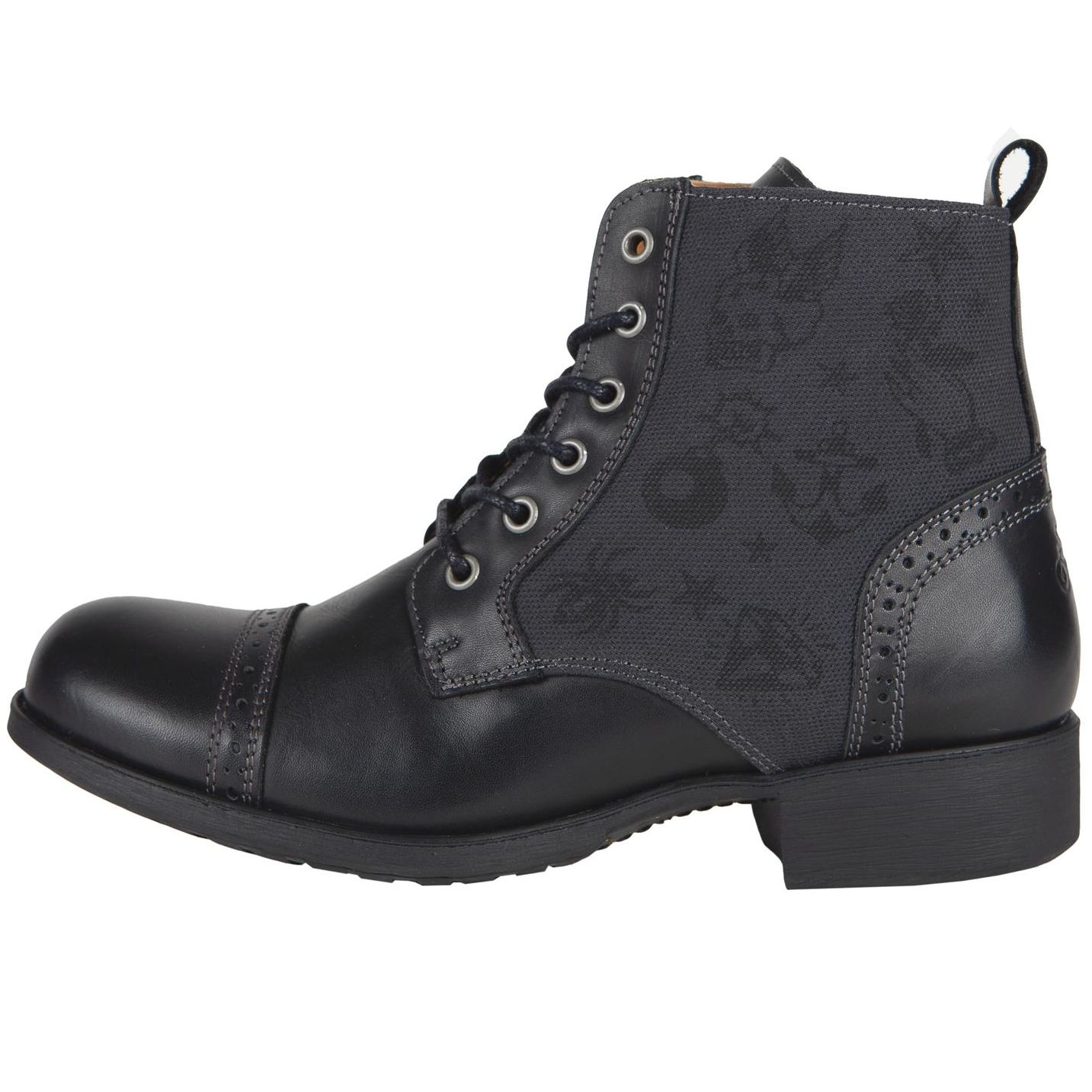 Demi-bottes Helstons MEHARI CUIR TEXTILE