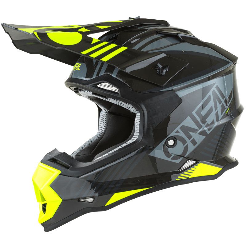 Image of Casque cross O'Neal 2SRS YOUTH - RUSH V.22 - GRAY NEON YELLOW