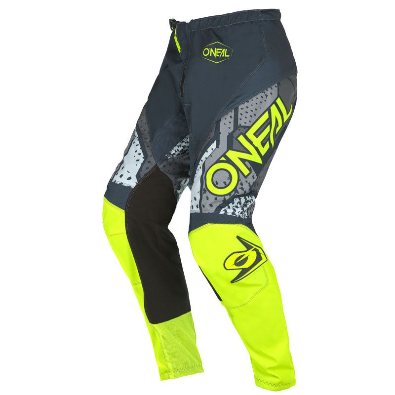 Pantalon cross O'Neal ELEMENT - CAMO V.22 - GRAY NEON YELLOW 2023