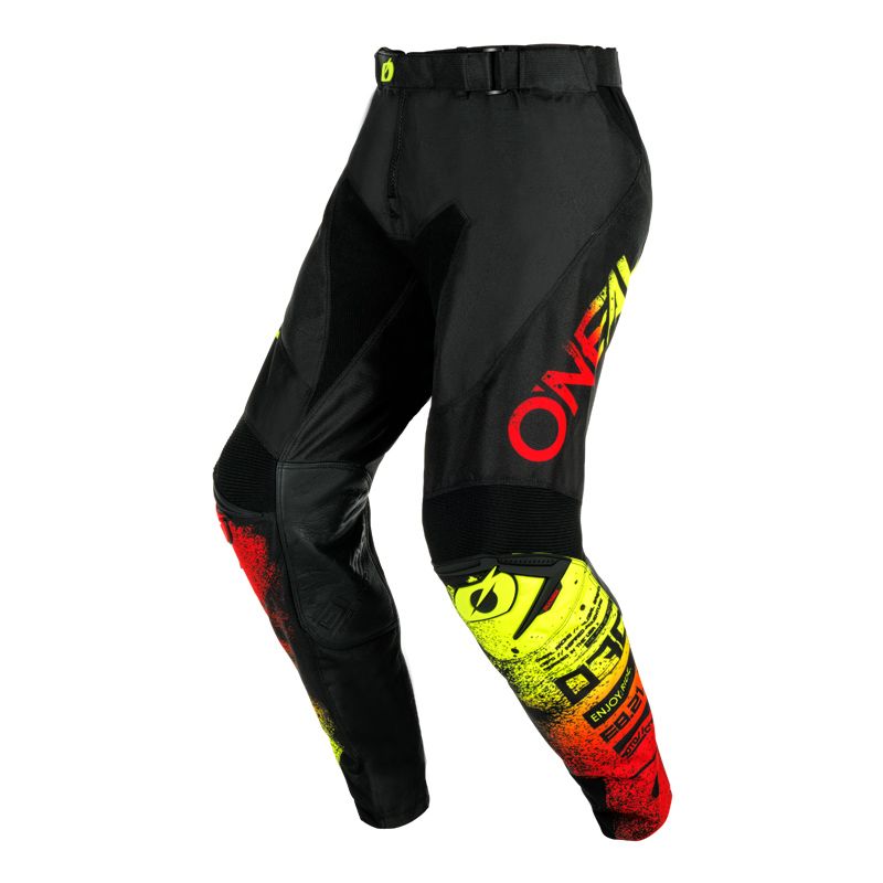 ONEAL Pantalon cross O'Neal MAYHEM - SCARZ V24 2024 — noir, rouge et jaune