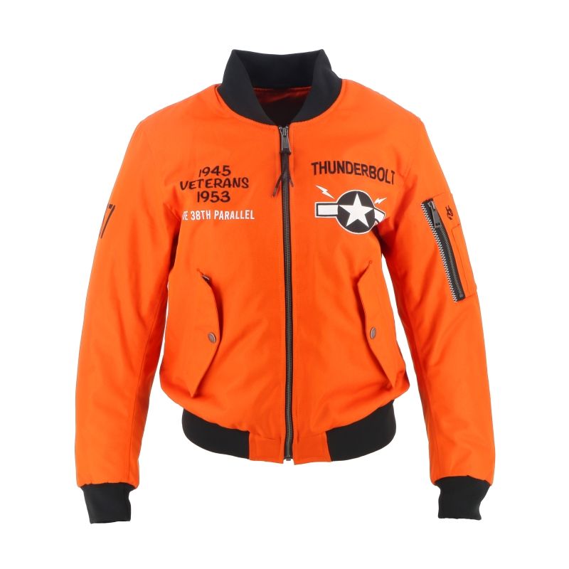 HELSTONS Blouson Moto Helstons TIGRESSE — noir et orange