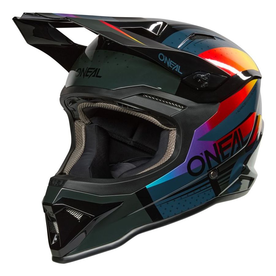 ONEAL Casque cross O'Neal 1SRS - RC 2025 — noir et multicolore