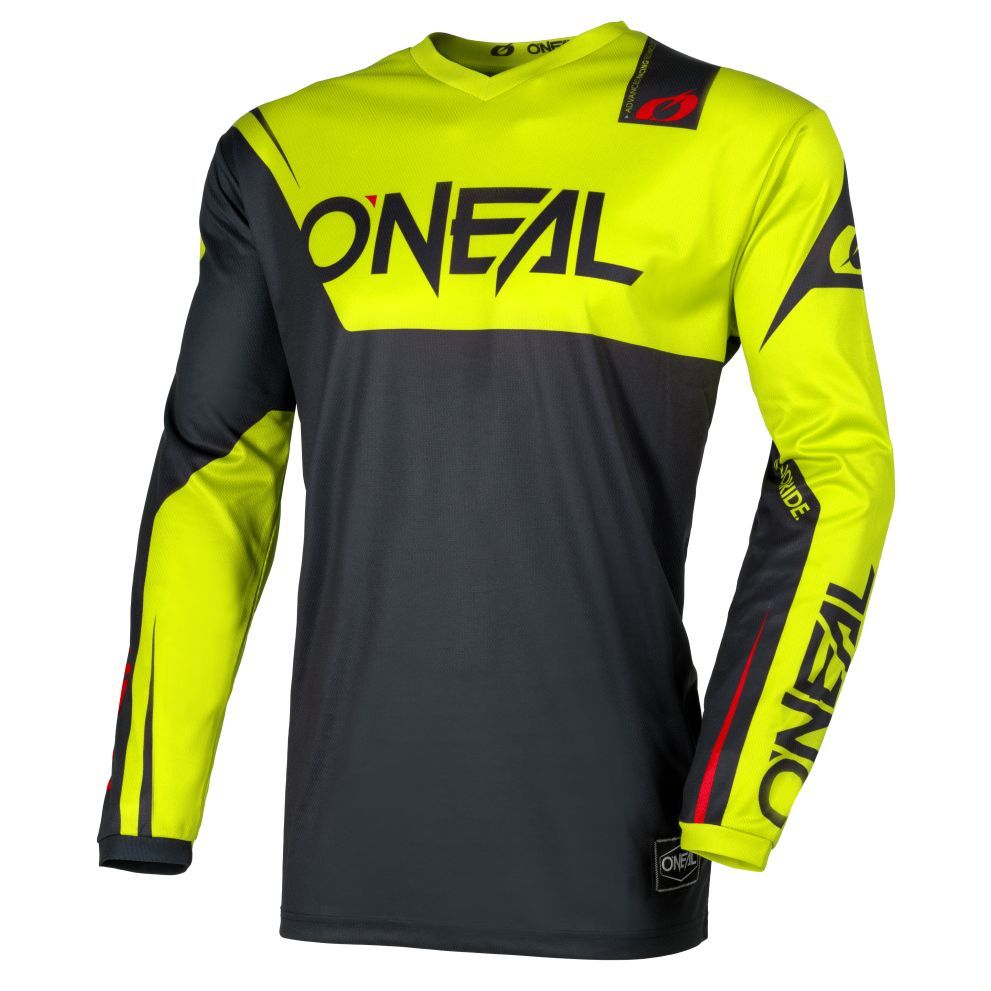 ONEAL Maillot cross O'Neal ELEMENT - RACEWEAR 2025 — noir et jaune