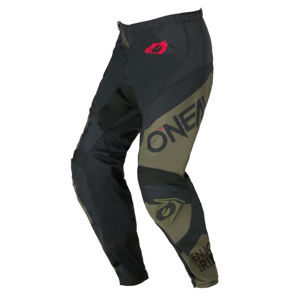 ONEAL Pantalon cross O'Neal ELEMENT - RACEWEAR 2025 — noir et vert