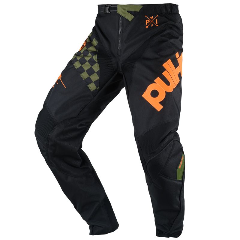 Pantalon Cross Pull In Challenger Master Kaki Orange Enfant Tenues Completes Motoblouz Com