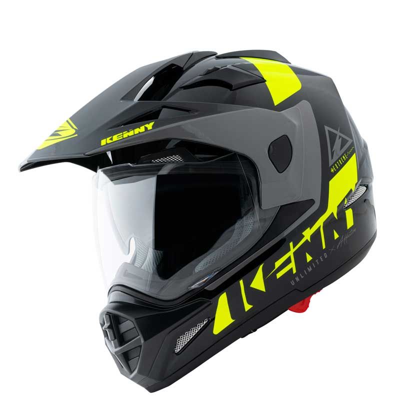 Image of Casque Kenny EXTREME - GRAPHIC - BLACK NEON YELLOW