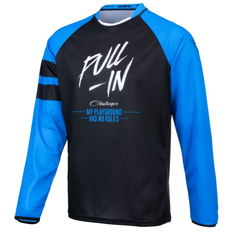 Image of Maillot cross Pull-in ORIGINAL SOLID BLUE BLACK 2021