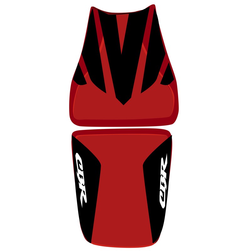 Housse de selle Bagster Rouge/Noir/Lettres Blanches