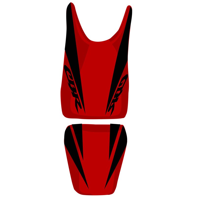 Housse de selle Bagster Rouge/Noir/Lettres Noires