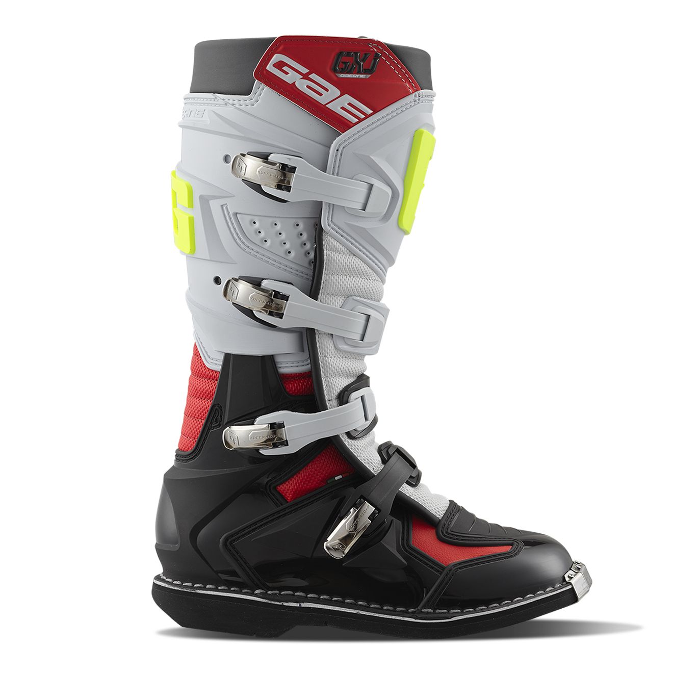 GAERNE Bottes cross Gaerne GXJ JUNIOR — noir, gris et rouge