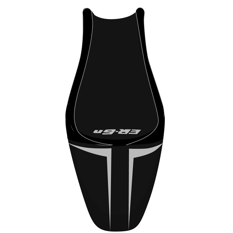 Housse de selle Bagster Noir/Noir Mat/Lettres Grises claires