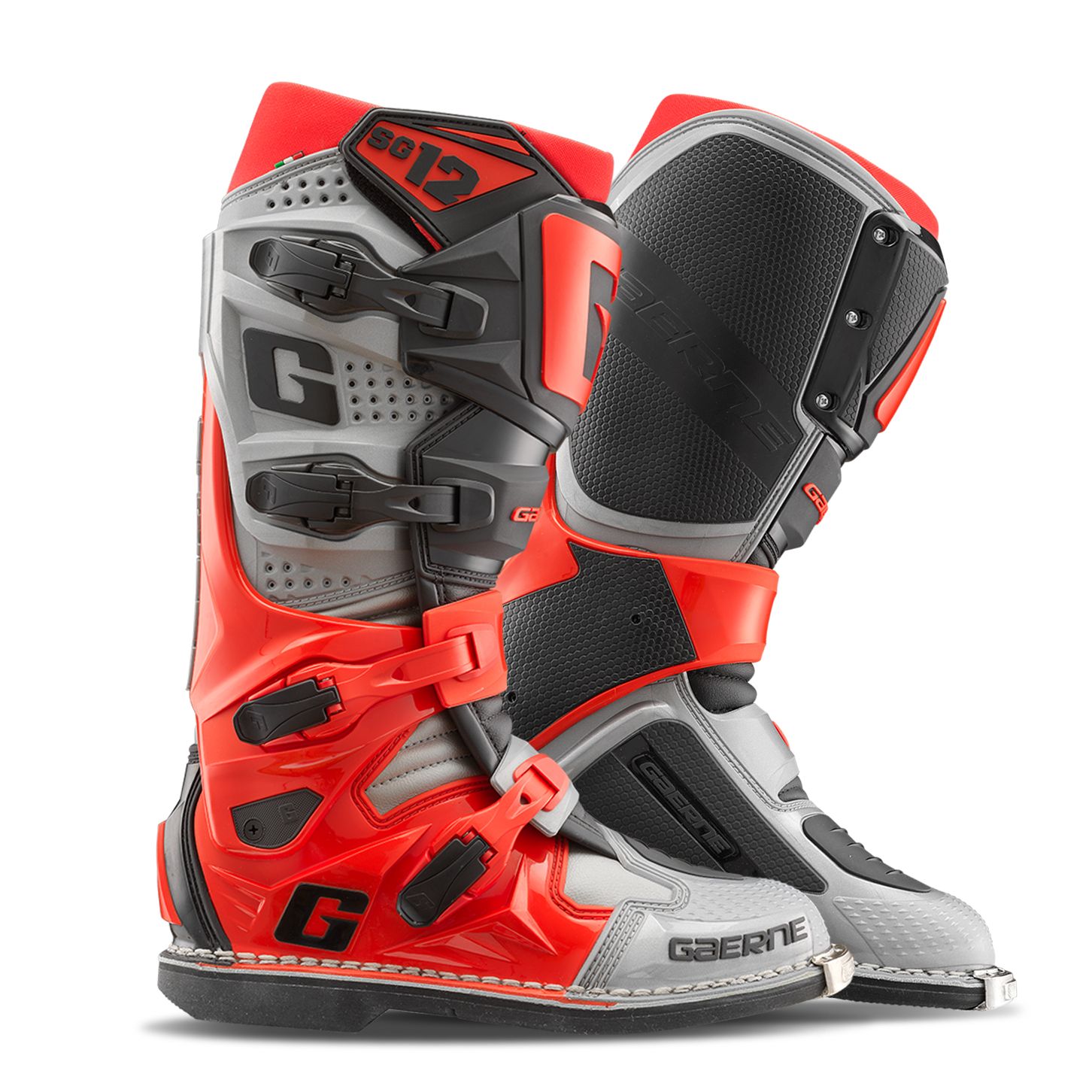 GAERNE Bottes cross Gaerne SG12 2025 — noir, gris et orange