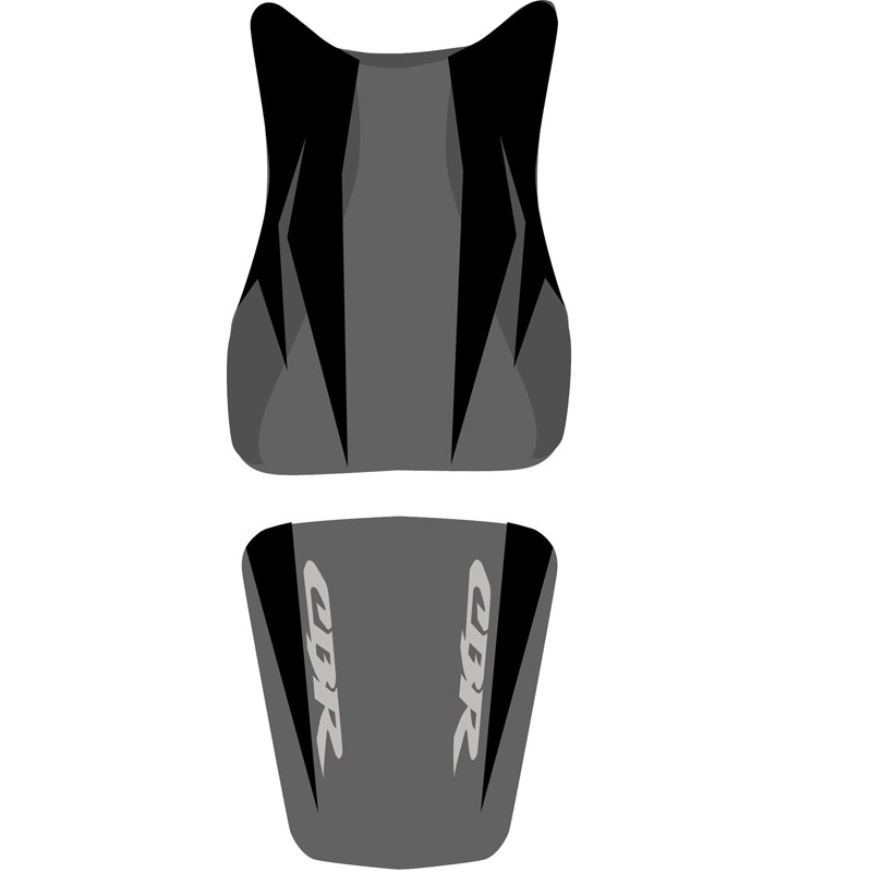 Housse de selle Bagster Noir/Noir Mat/Lettres Anthracites