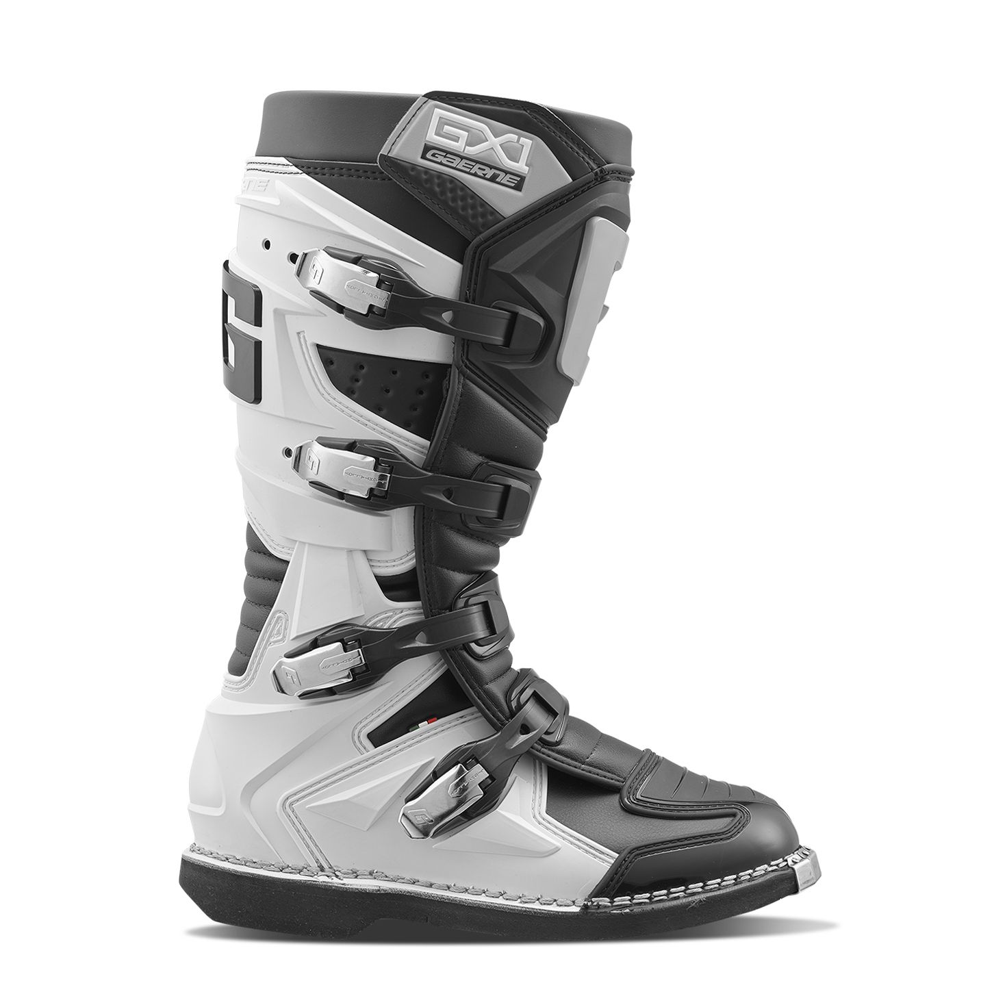 GAERNE Bottes cross Gaerne GX1 2026 — noir, gris et blanc