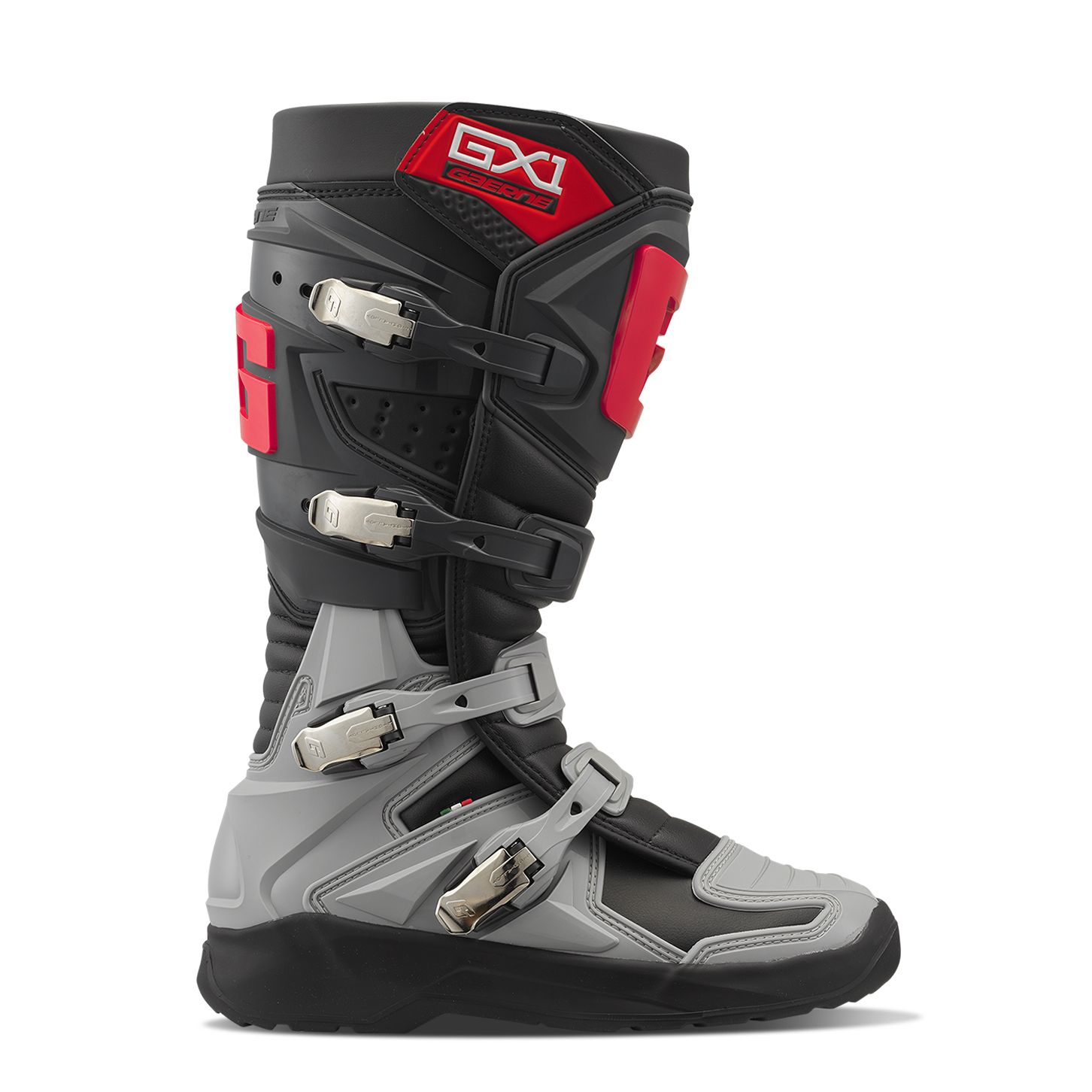 GAERNE Bottes cross Gaerne GX1 EVO 2026 — gris et rouge