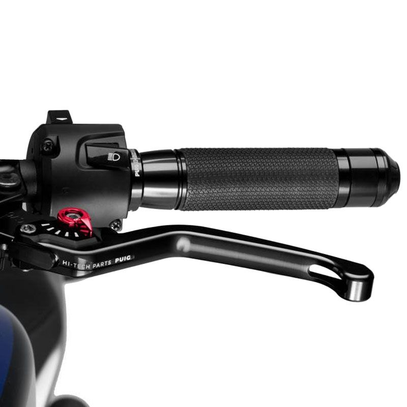 Levier d'embrayage Puig Fixe 3.0 Noir Customisation moto Guidons, poignées et leviers argentés Puig pour motocyclette