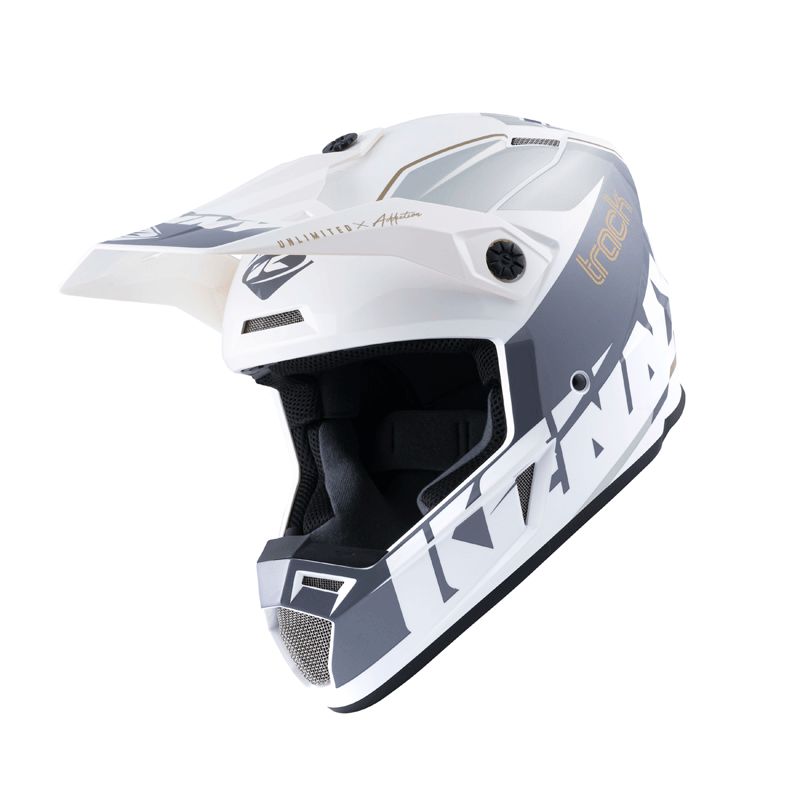 Image of Casque cross Kenny TRACK WHITE SILVER 2022