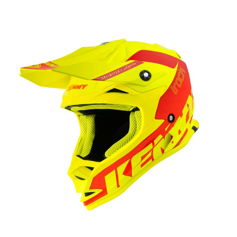 Image of Casque cross Kenny TRACK NEON YELLOW ENFANT