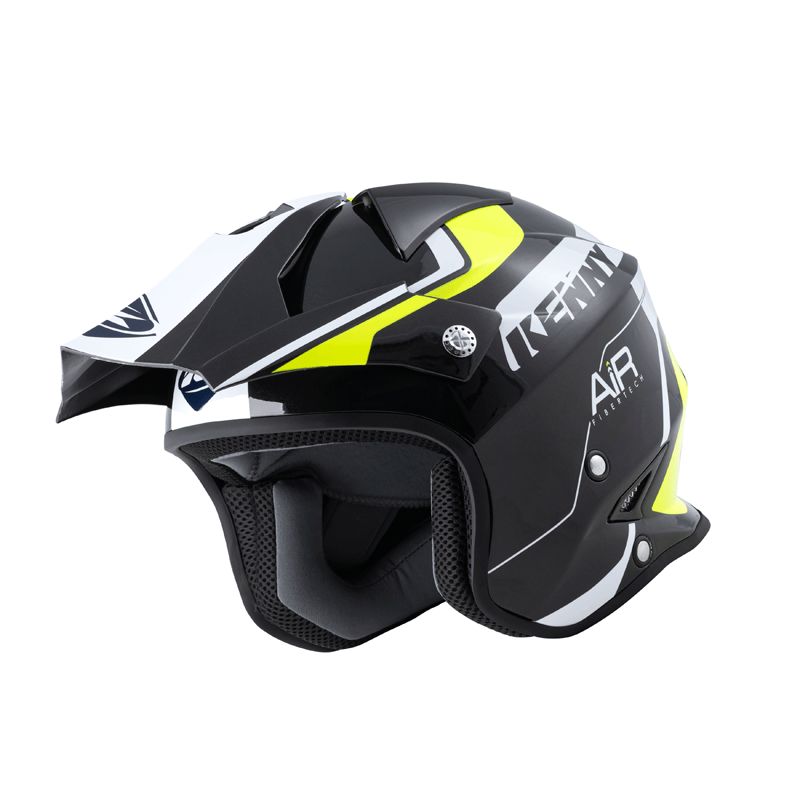 Image of Casque trial Kenny AIR BLACK NEON YELLOW 2023