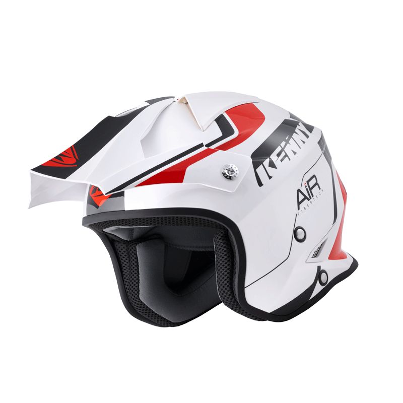Image of Casque trial Kenny AIR RED WHITE 2023