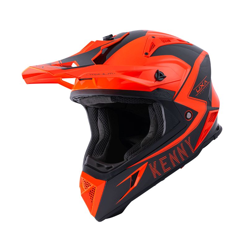 Image of Casque cross Kenny TITANIUM ORANGE 2022