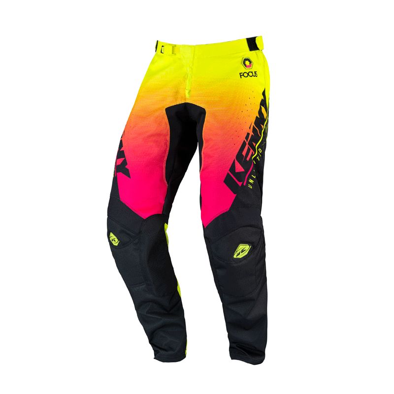 Pantalon cross Kenny TRACK FOCUS NEON YELLOW 2022