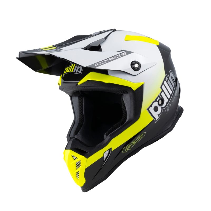 Image of Casque cross Pull-in RACE NEON YELLOW 2022