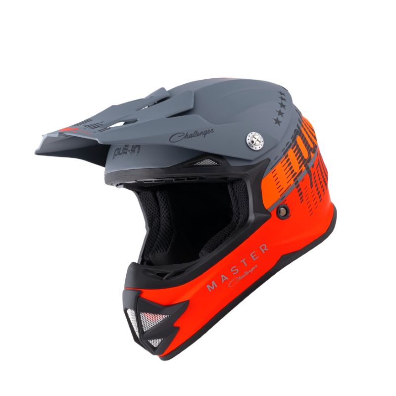 Image of Casque cross Pull-in MASTER GREY ENFANT