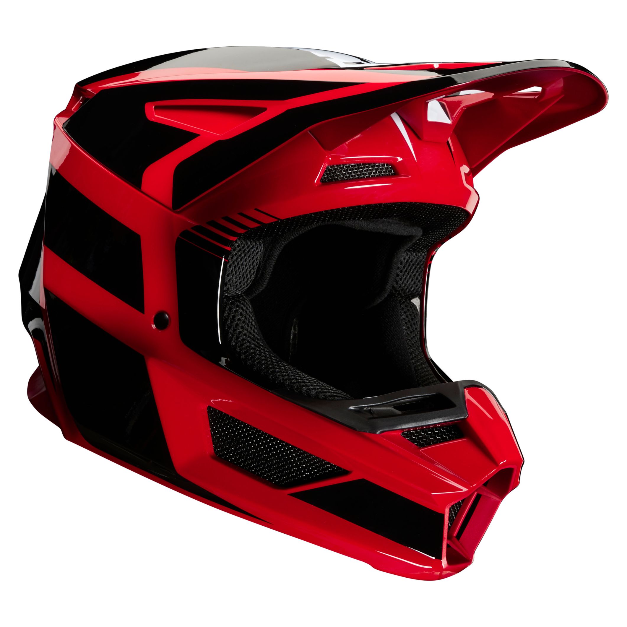 Image of Casque cross Fox YOUTH V2 - HAYL - FLAME RED