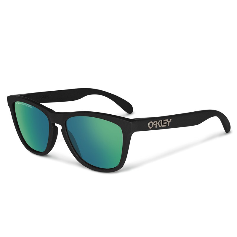 Lunettes de soleil Oakley FROGSKIN MATTE BLACK EMERALD Oakley Frogskins emerald iridium | Noir | Lunettes de soleil