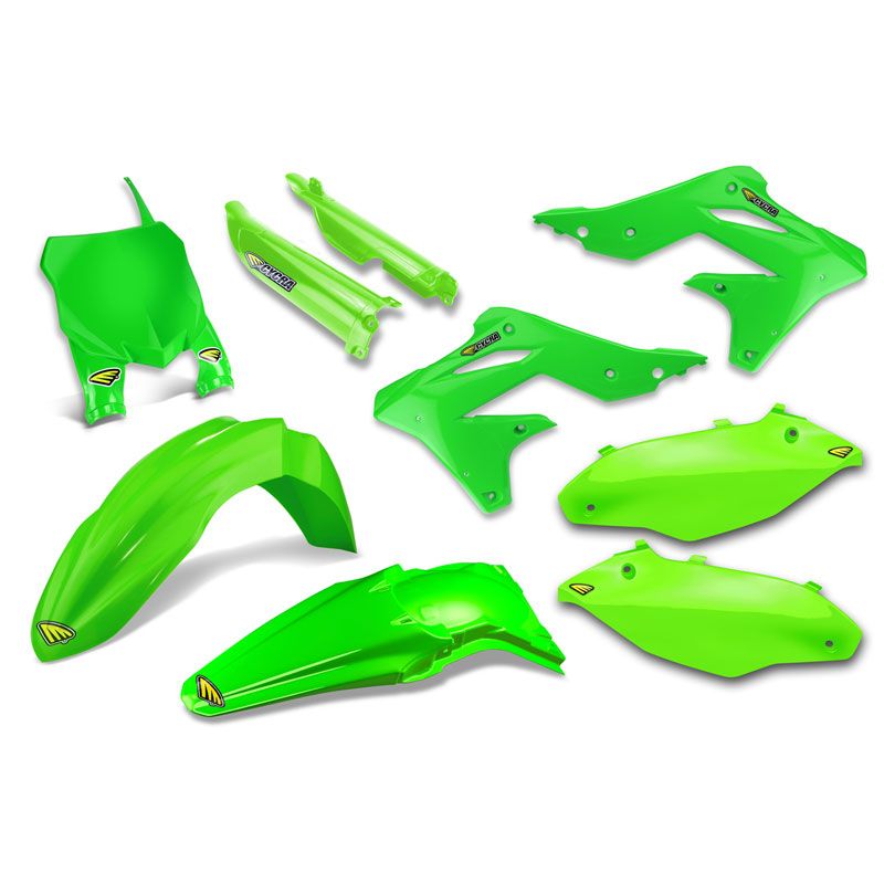 Kit plastiques CYCRA POWERFLOW VERT FLUO