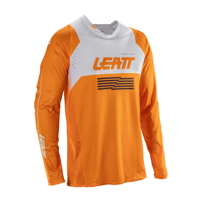LEATT Maillot cross Leatt 4.5 LITE 2026 — orange et blanc