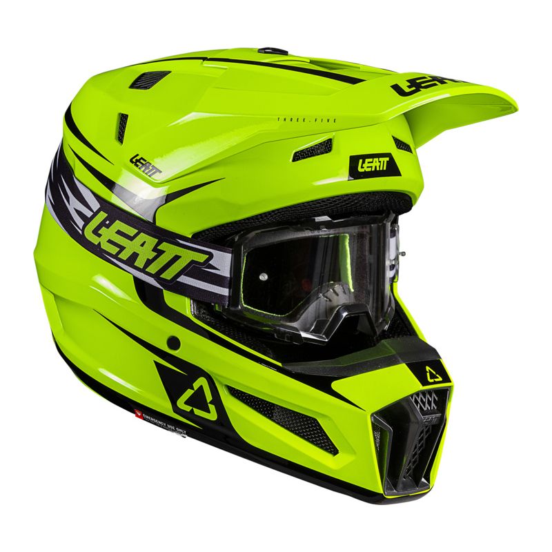 LEATT Casque cross Leatt 3.5 2026 — noir et jaune
