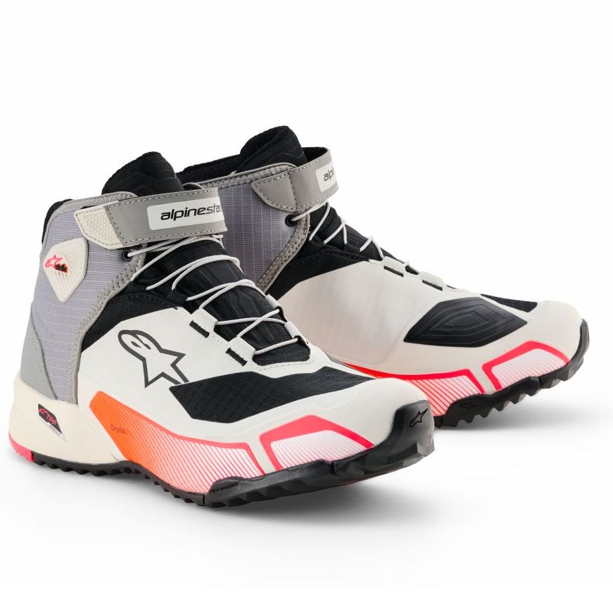 ALPINESTARS Baskets Moto Alpinestars CR-X WOMEN'S DRYSTAR — gris, rose et blanc