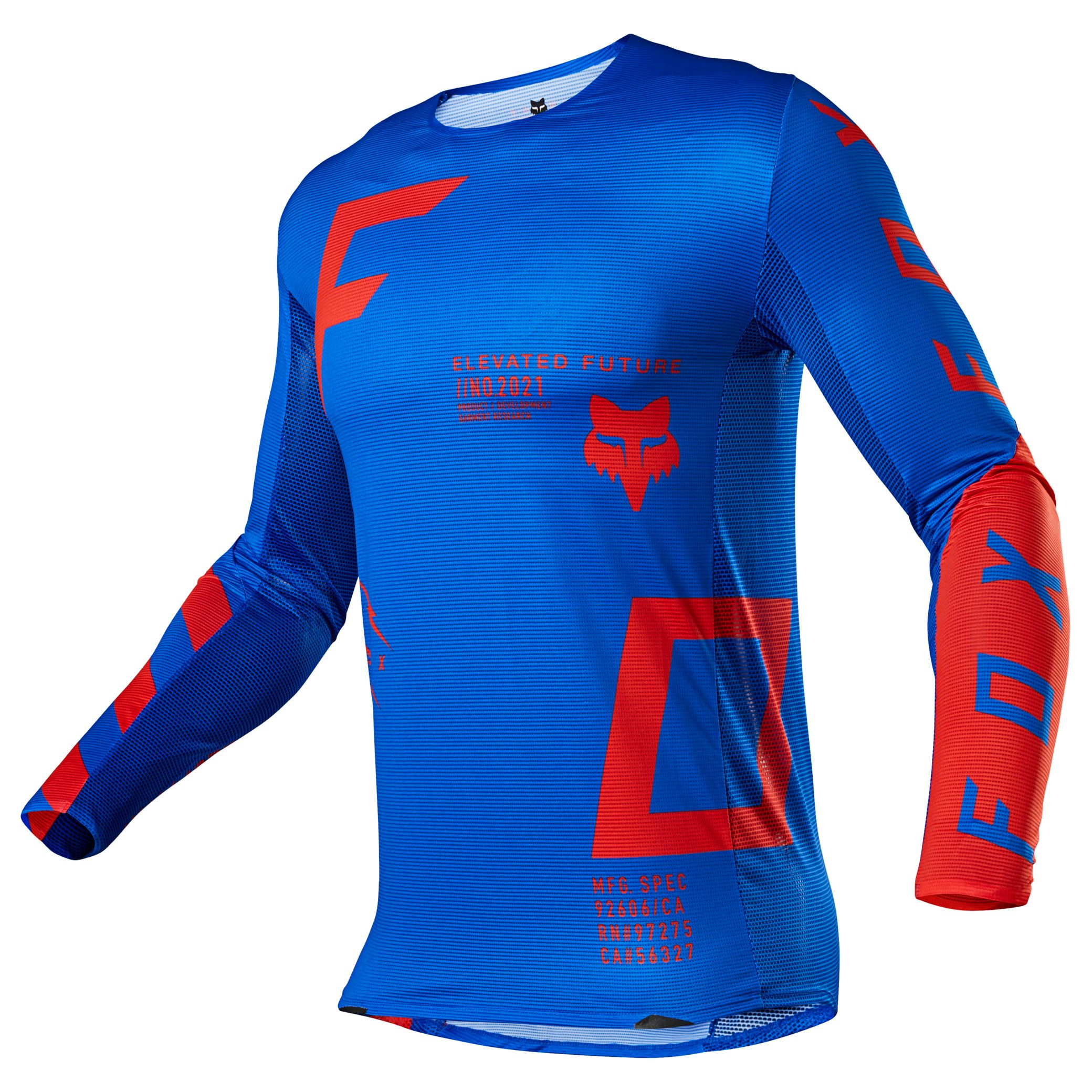 Maillot cross Fox FLEXAIR - RIGZ - BLUE 2021