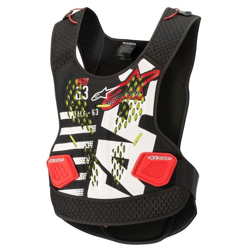 Pare pierre Alpinestars SEQUENCE CHEST PROTECTOR - BLACK WHITE RED 2023