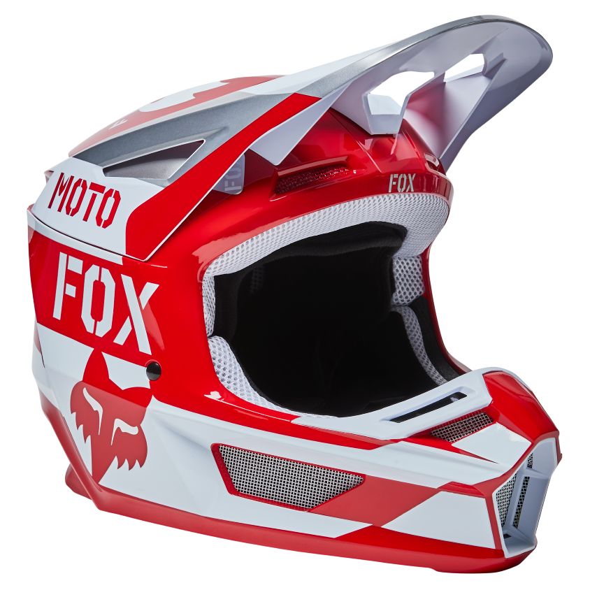 Image of Casque cross Fox V2 NOBYL - FLAME RED 2022