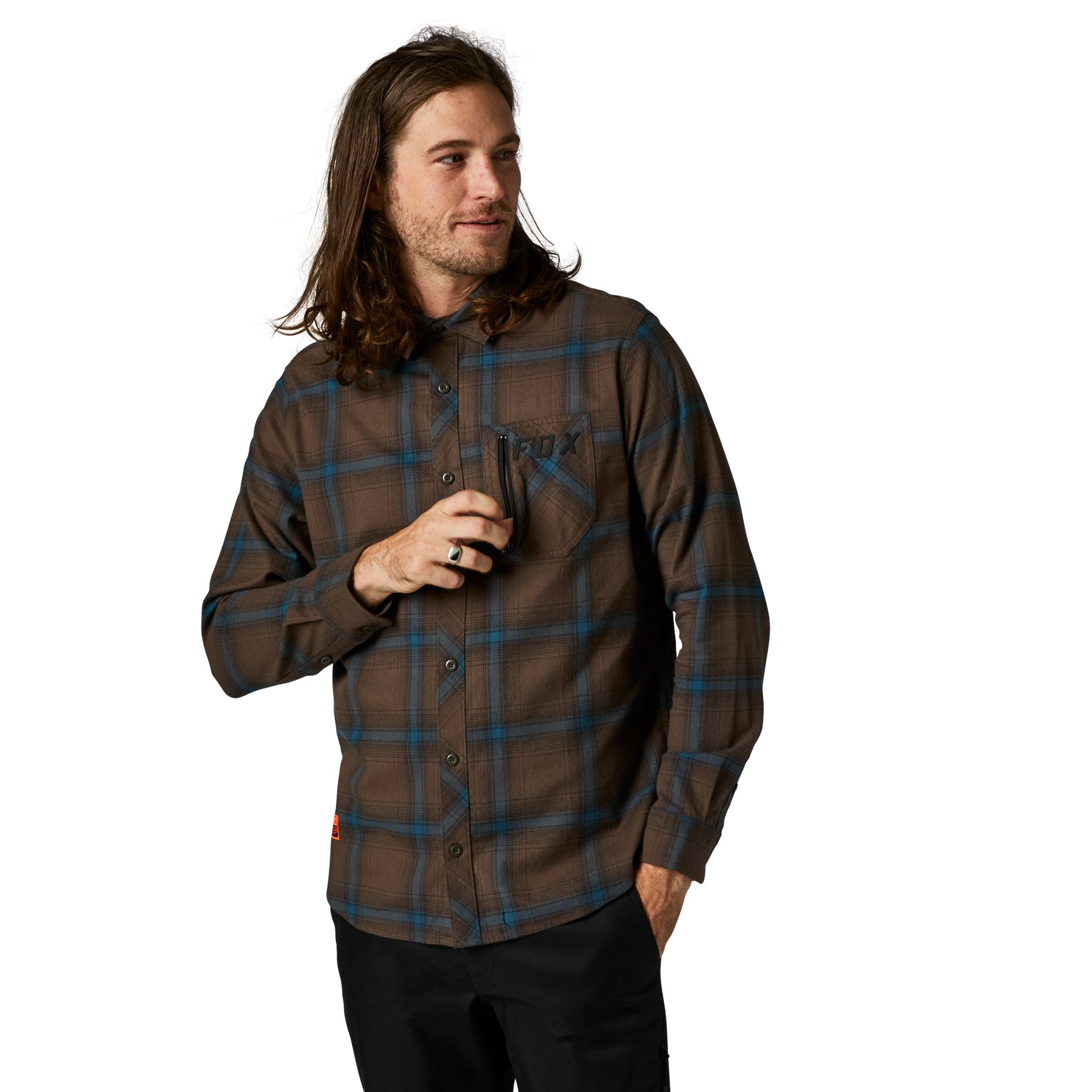 Image of Chemise Fox GAMUT STRETCH FLANNEL
