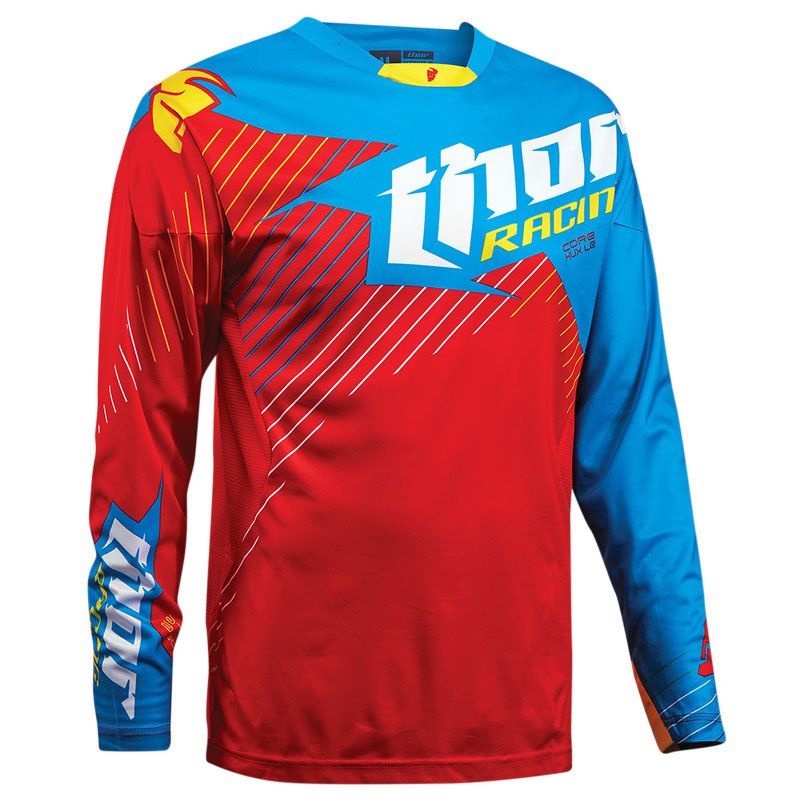Maillot Cross Thor Core Hux Le Edition Limited - Rouge Bleu