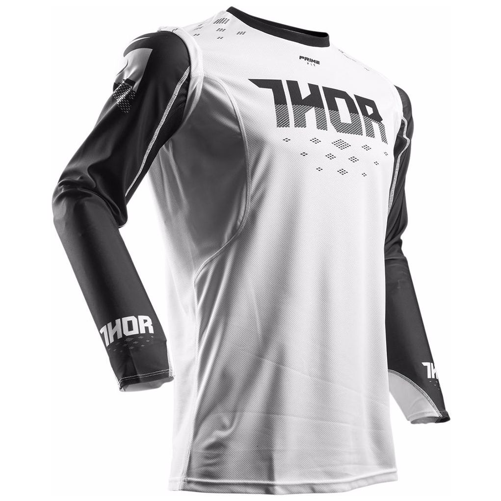 Maillot Cross Thor Prime Fit Rohl - Noir Blanc -