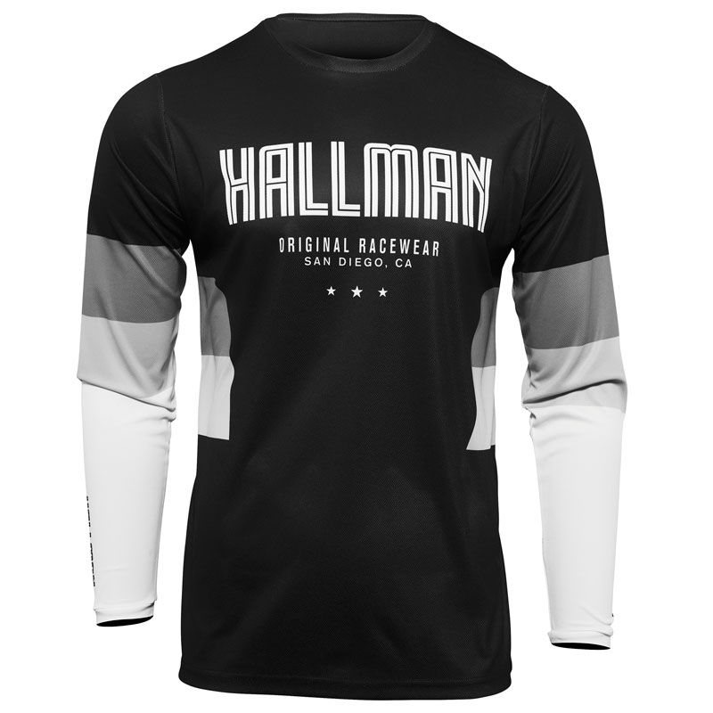 Image of Maillot cross Thor HALLMAN DIFFER DRAFT BLACK WHITE 2023