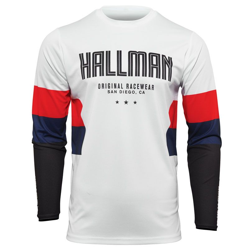 Image of Maillot cross Thor HALLMAN DIFFER DRAFT WHITE RED NAVY 2023