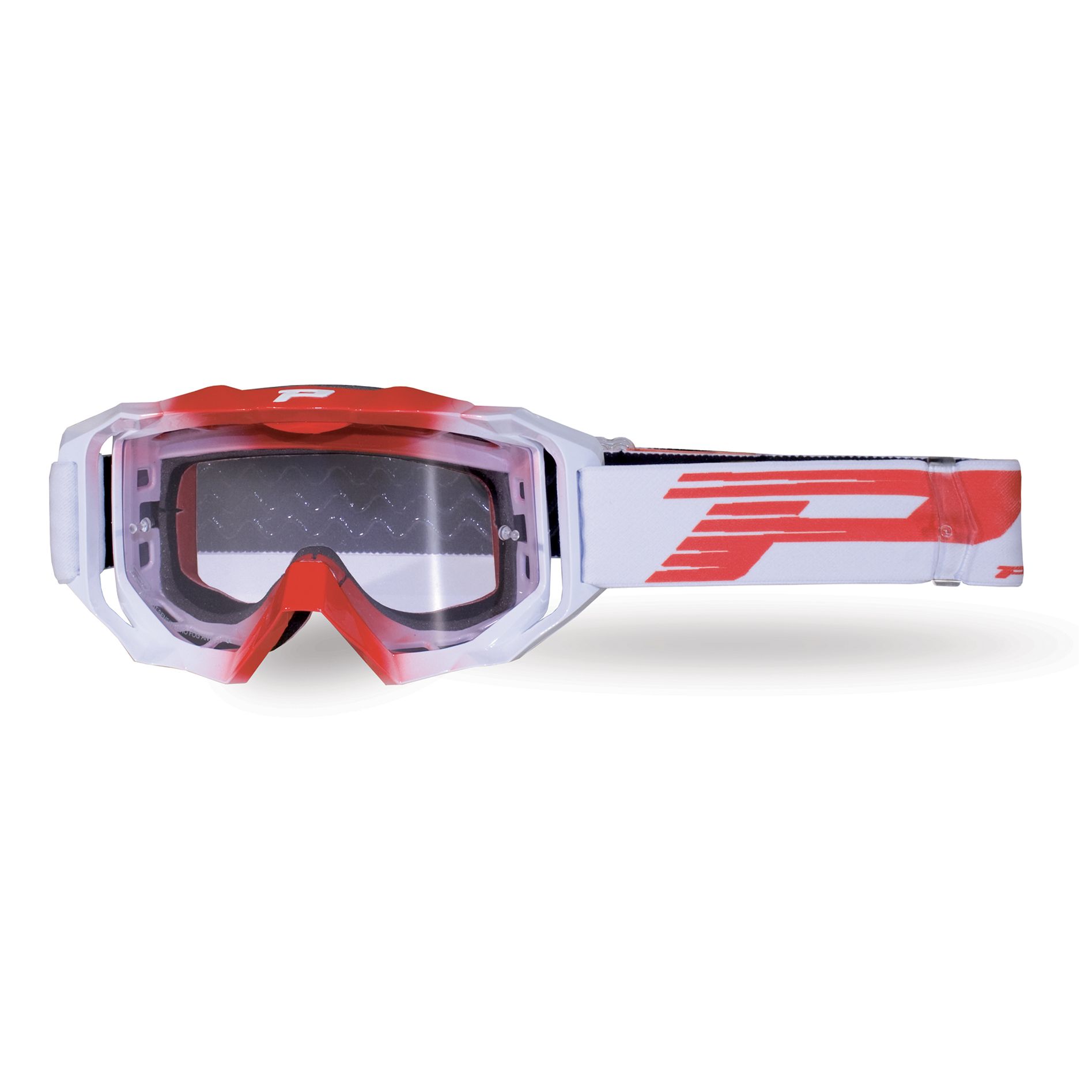 Image of Masque cross Progrip VENOM LIGHT SENSITIVE 3200 - BLANC ROUGE 2022